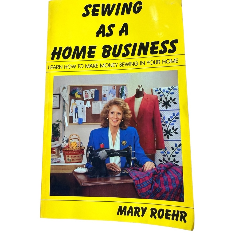 Sewing as a Home Business - Bright Yellow Cover
